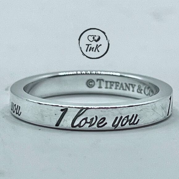 Tiffany & Co. Retired Notes "I Love You" Ring - Sterling Silver - 4.75 - Picture 13 of 15